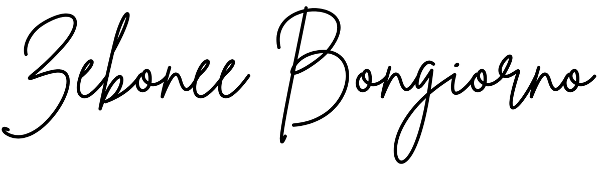 Handwritten signature of Zebonee Bongiorno
